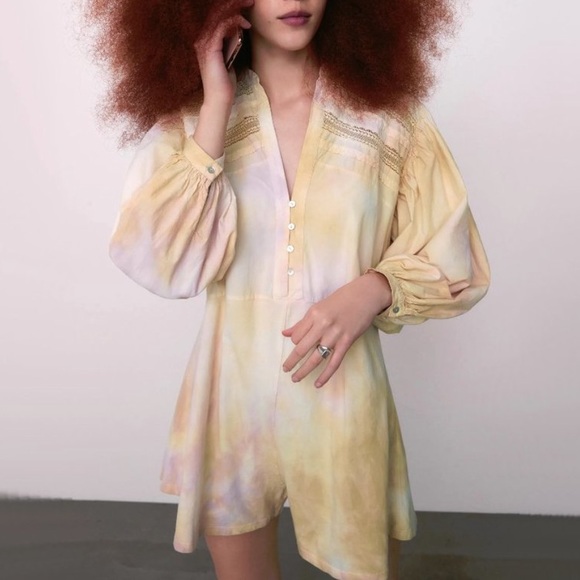 Zara Tie Dye Romper - Picture 1 of 3